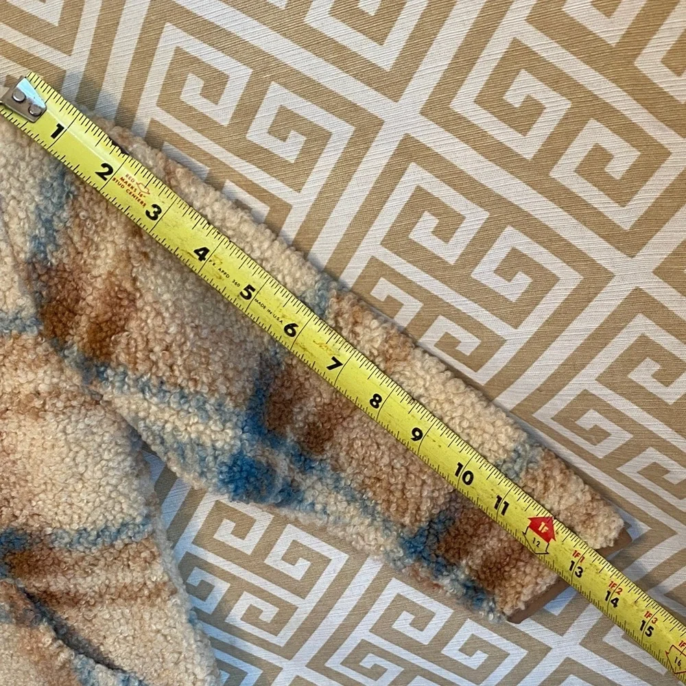 Frye Cream and Blue Sherpa Jacket